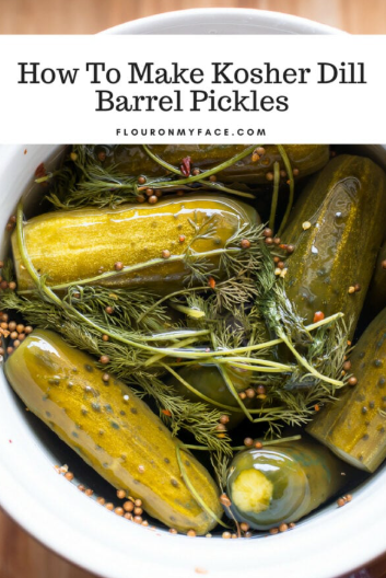 Homestead Blog Hop Feature - How to Make Kosher Dill Barrel Pickles