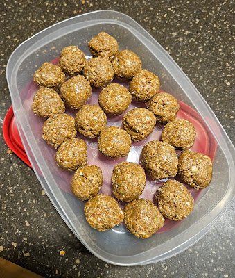 Homestead Blog Hop Feature - Honey Almond Granola Bites