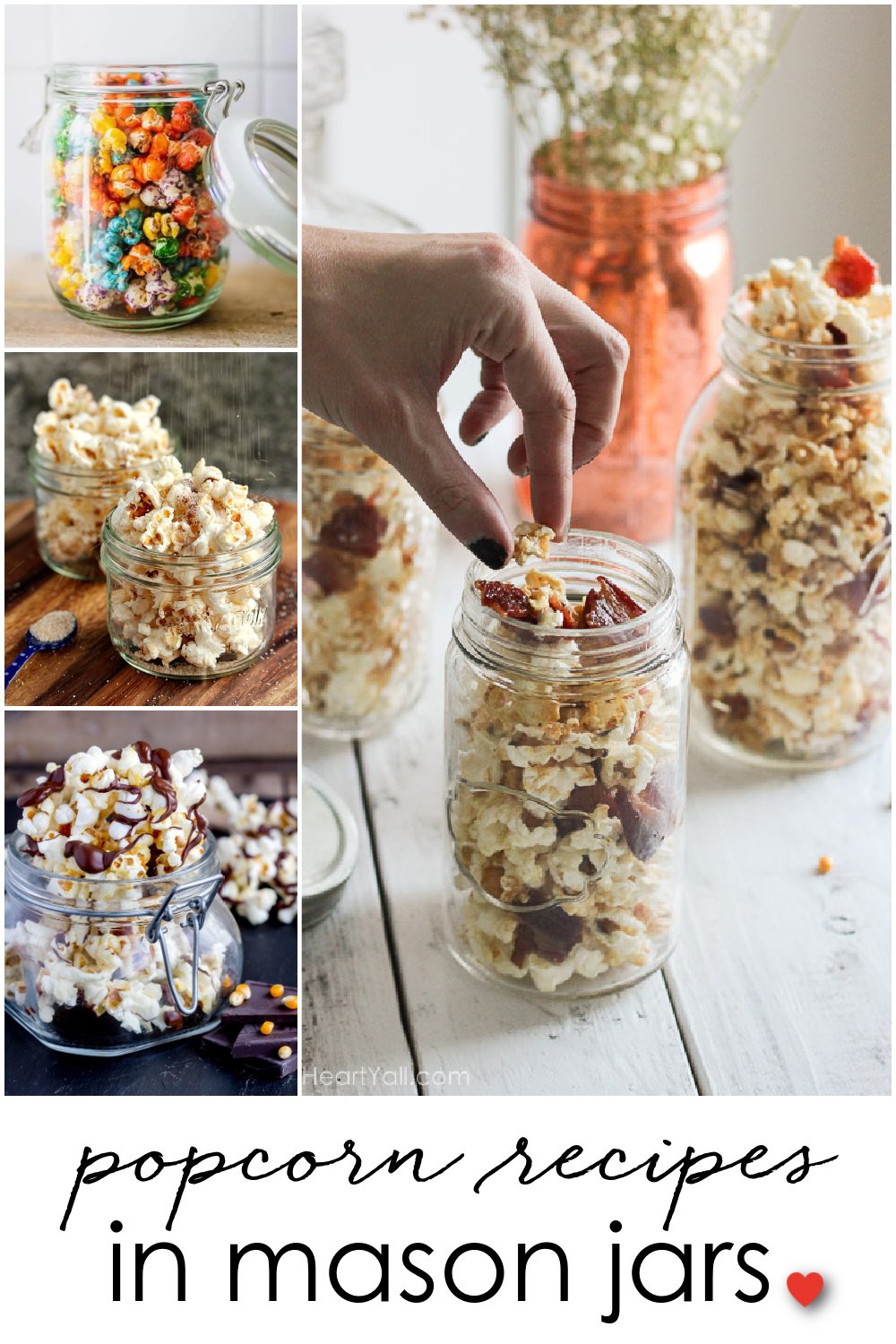 Homestead Blog Hop Feature - Popcorn Recipes in Mason Jars