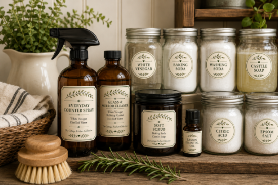 Homestead Blog Hop Feature - 4 Pantry Ingredients for non-Toxic Cleaning